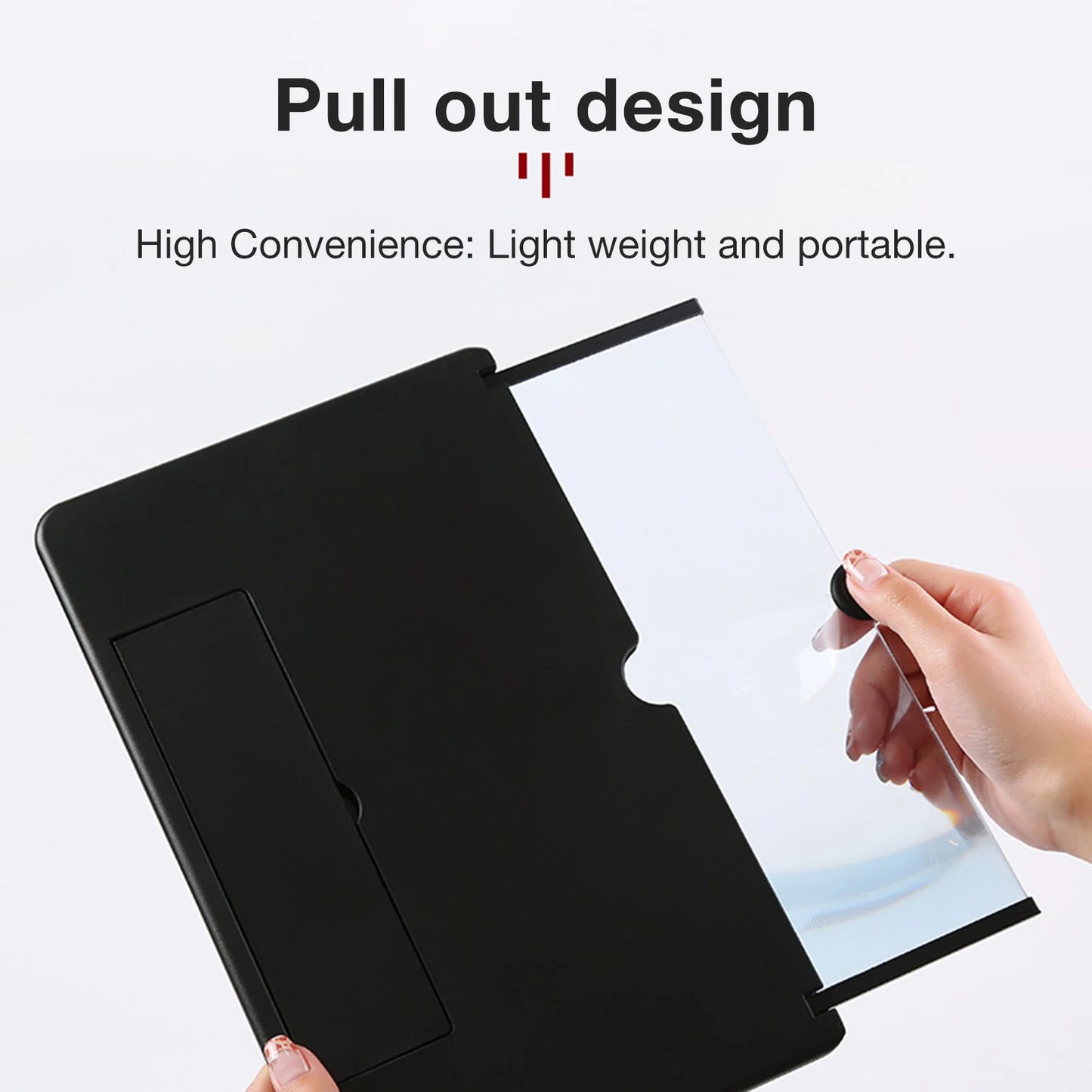 L16 16 inch Mobile Phone Screen Magnifier 3D Enlarger Magnifying  Amplifier Bracket Universal Foldable Desk Phone Holder Stand