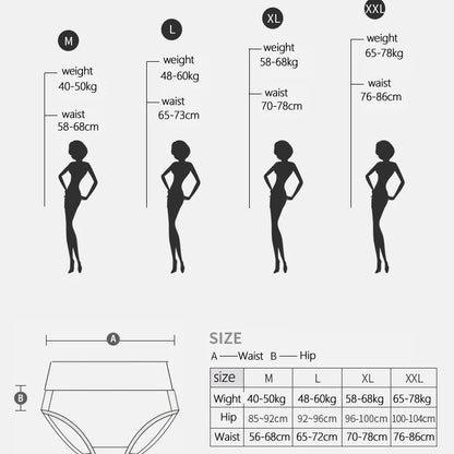 5Pcs/Set High Waist Pure Cotton Panties Women Body Slimming Underwear Breathable Girls Briefs Sexy Comfort Ladies Lingerie