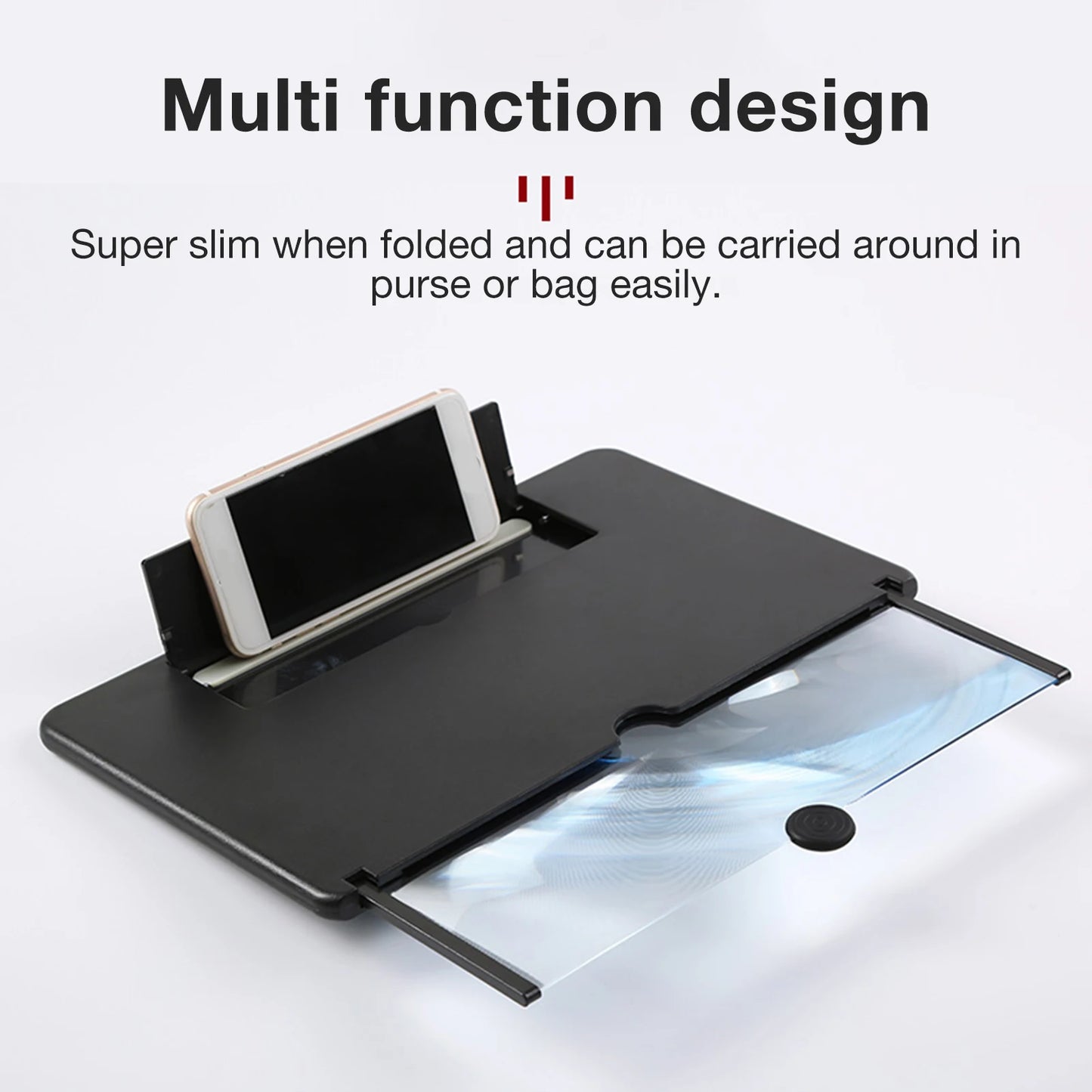 L16 16 inch Mobile Phone Screen Magnifier 3D Enlarger Magnifying  Amplifier Bracket Universal Foldable Desk Phone Holder Stand