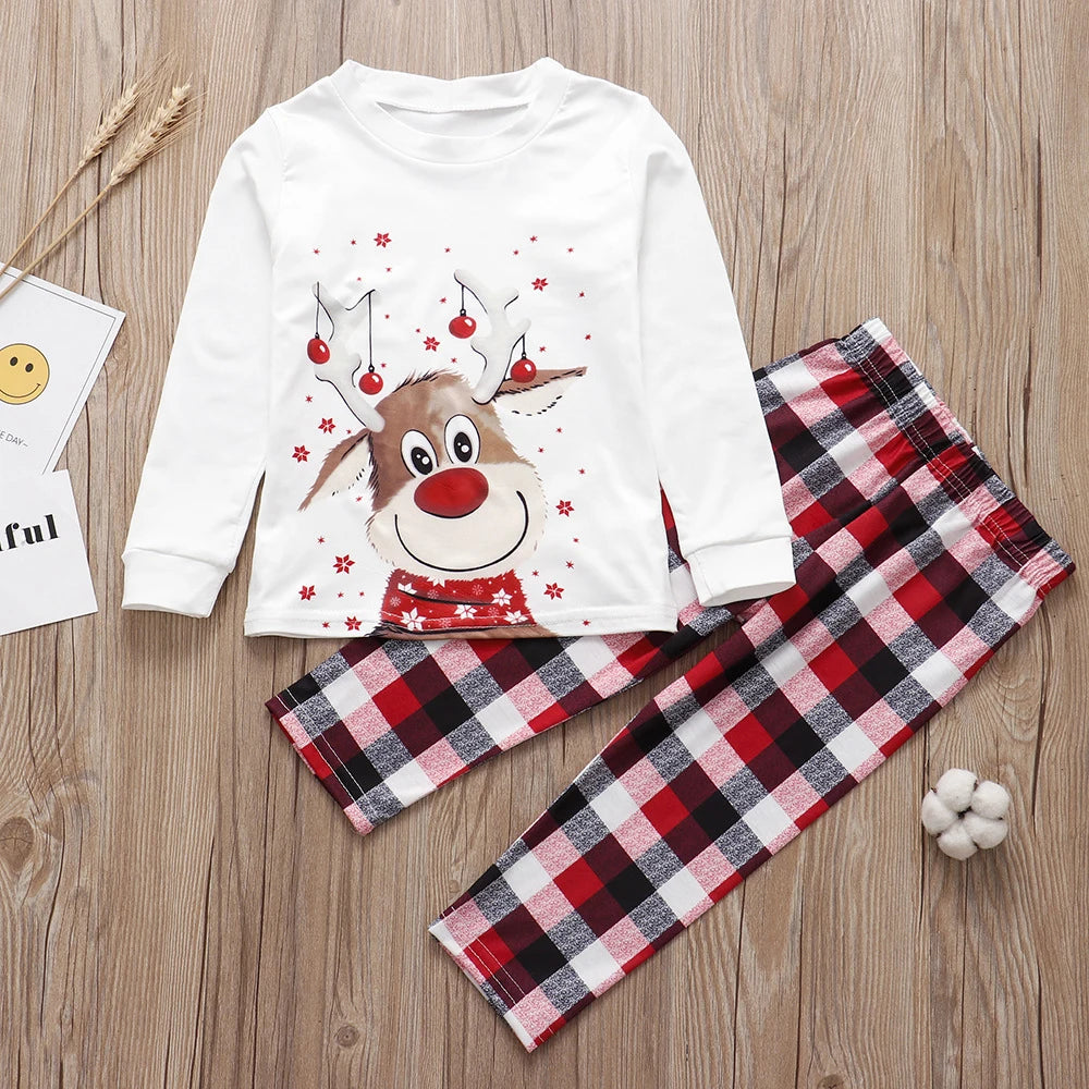 Family Matching Clothes Christmas Pajamas Mother Kids Baby Pajamas Set Look Sleepwear Mother and Daughter Father Son Outfit