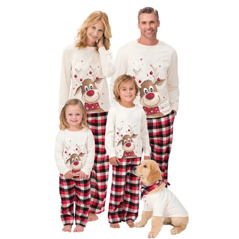 Family Matching Clothes Christmas Pajamas Mother Kids Baby Pajamas Set Look Sleepwear Mother and Daughter Father Son Outfit