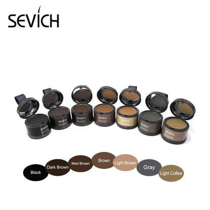 Sevich Volumizing Hair Fluffy Powder Instantly Black Root Cover Up Natural Hair Filling Hair Line Shadow Powder Hair Concealer