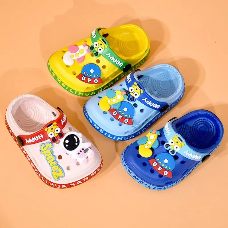 New Children Kids Baby Boys Girls Mules Clogs Soft Sole Slippers Sandals Cave Hole