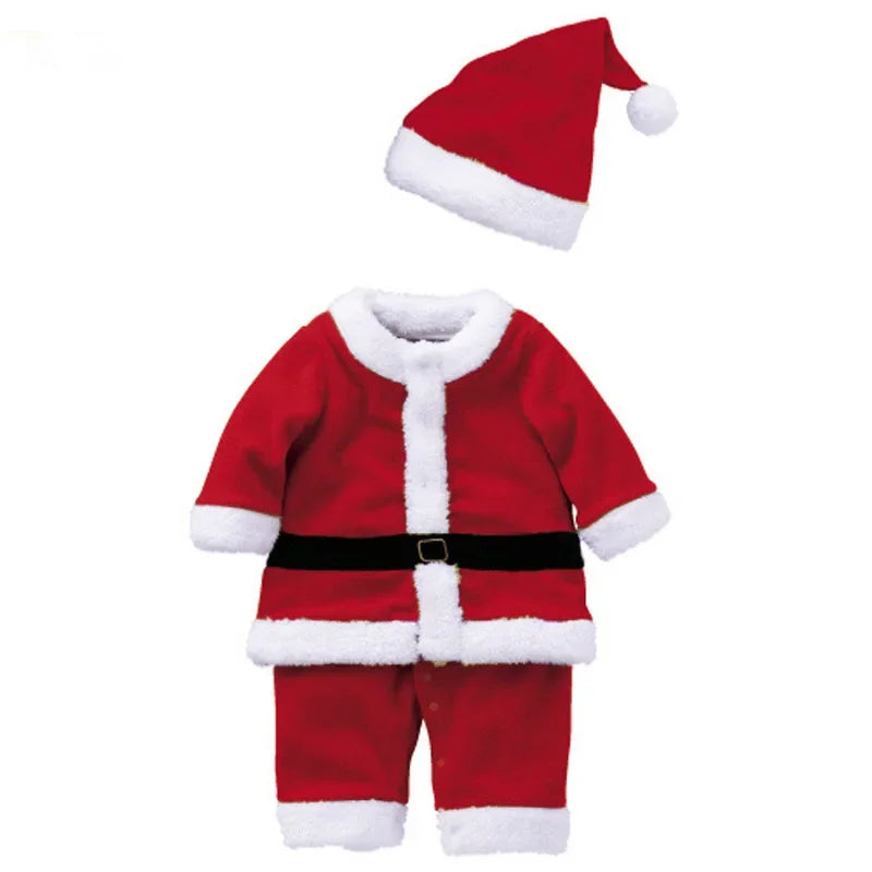 Kid Christmas Santa Claus Set Christmas Costume Suit Boy Girl Clothing Set