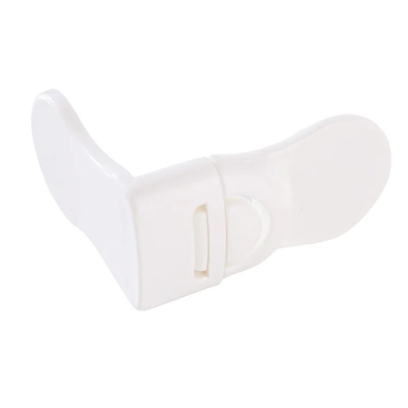 Baby Safety Drawer Lock Anti-Pinching Hand Cabinet Drawer Locks Plastic White Safety Buckle for Children Kids Protection