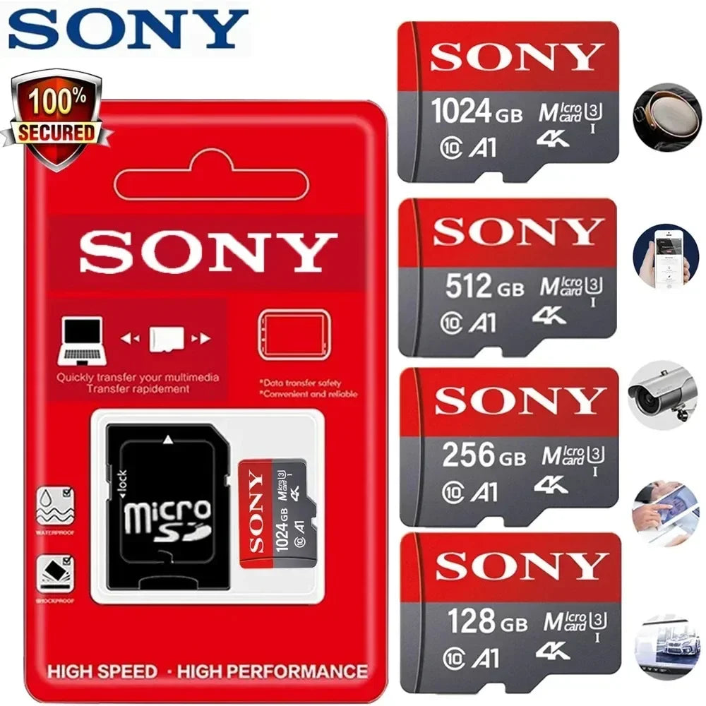 1TB SONY Ultra Micro SD/TF Flash Memory Card 128GB 256GB 1TB 512GB Micro SD Card 32 64 128 GB MicroSD For Phone