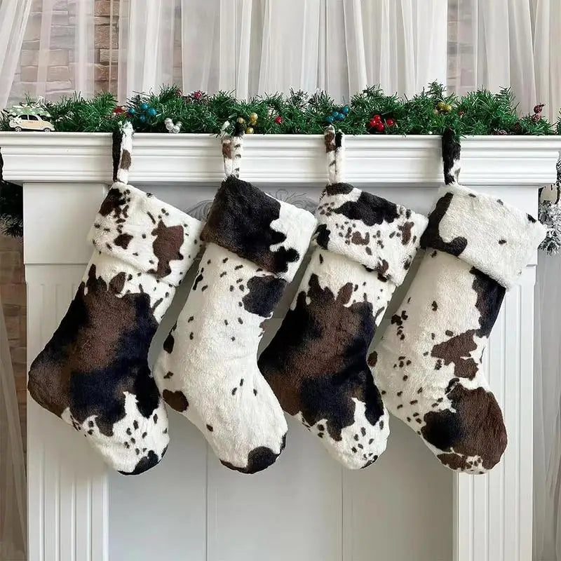 Christmas Stocking "Cow" Large