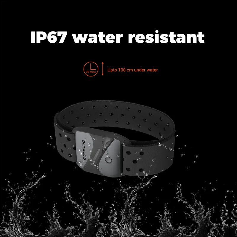 COOSPO HW807 HRV Heart Rate Monitor Armband Optical Outdoor Fitness Sensor Bluetooth 5.0 ANT+ IP67 Running Cycling for Wahoo