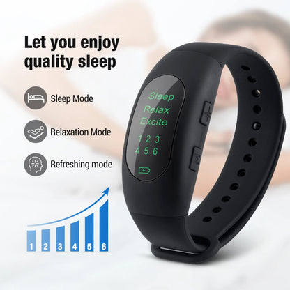 Intelligent electronic sleep instrument micro-current pulse rest hypnosis insomnia artifact relieve anxiety wristband watch