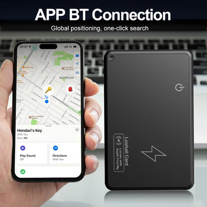 Smart Wallet Track Card Location Wireless Charging Wallet Phone Finder Tracking Device Works For IOS Find My Item Tracker Tag