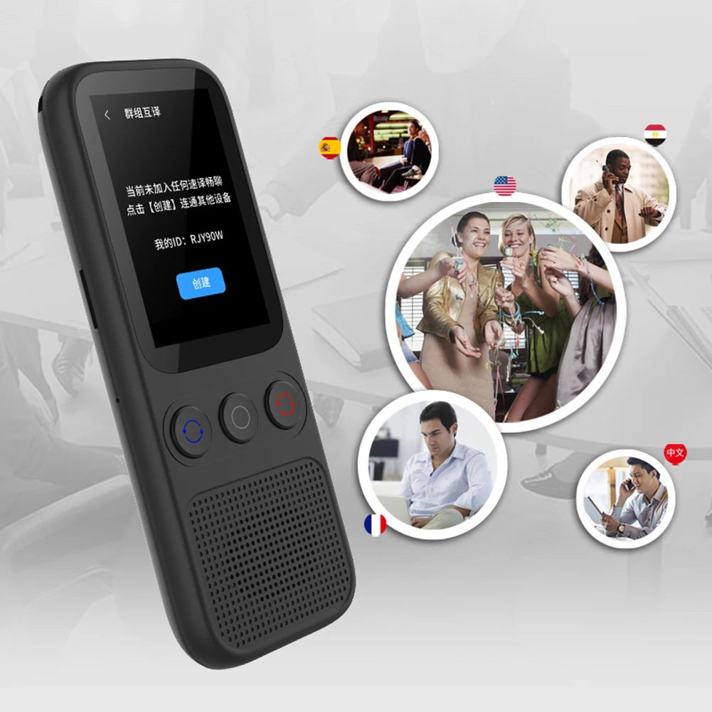 Language Translator Device S85 with 138 Languages Portable Voice Translating Offline Translation Support Voice Video Recording ﻿