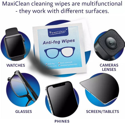 50/100Pcs Disposable Glasses Wet Paper Anti Fog Misting Dust Remover Cleaning Lens Wipes Sunglasses Phone Screen Cleaner Box Set