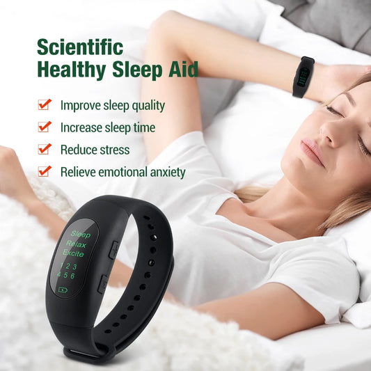 Intelligent electronic sleep instrument micro-current pulse rest hypnosis insomnia artifact relieve anxiety wristband watch