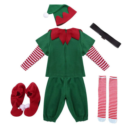 Kid Christmas Santa Claus Set Christmas Costume Suit Boy Girl Clothing Set