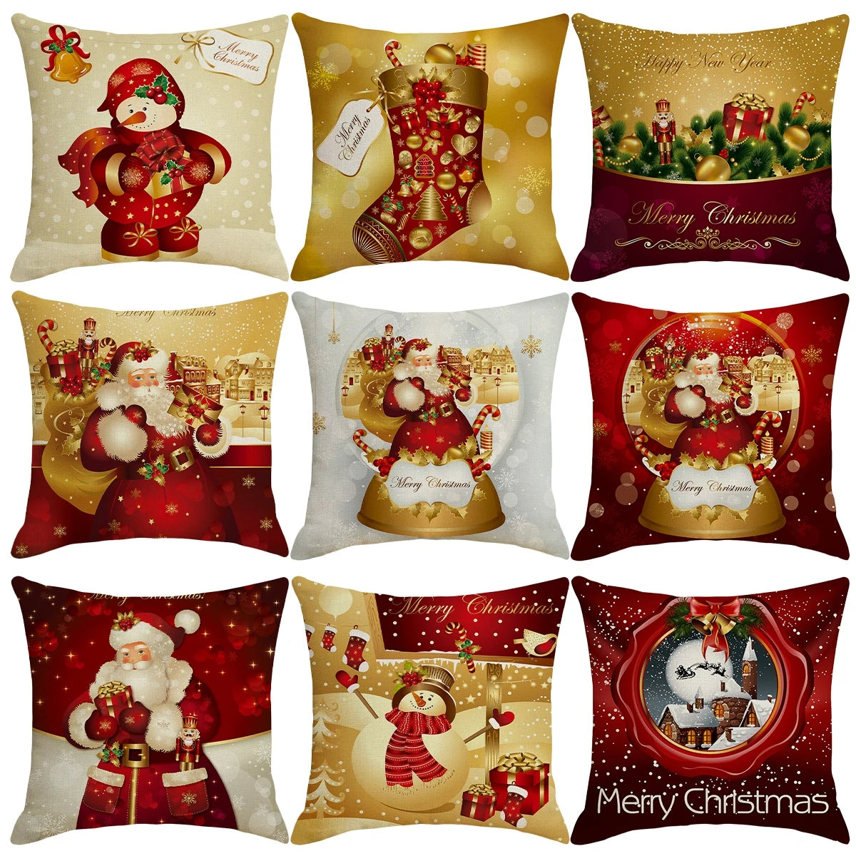 Christmas Cushion Cover Merry Christmas Decorations for Home 2024