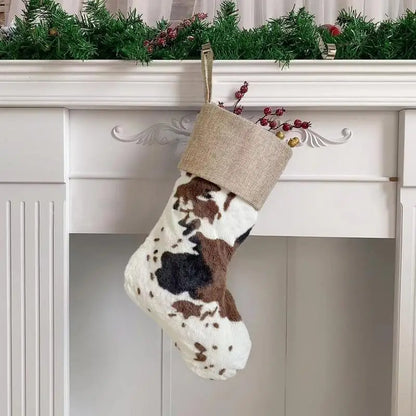 Christmas Stocking "Cow" Large