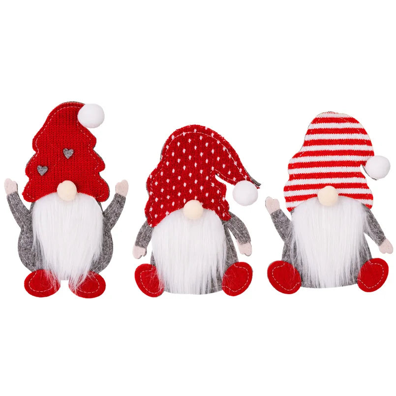 4/2/1PCS Xmas Cutlery Bag Santa Claus Knife Fork Storage Pocket Bag Tableware Decorations Home