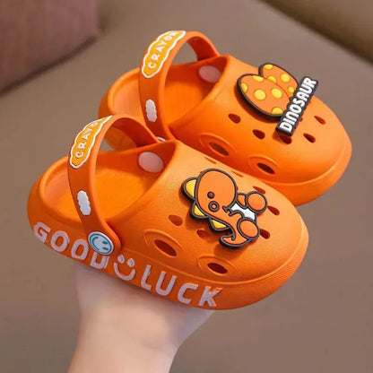 Cute New Animal Baby Boys Slippers Summer Kids Cartoon Sandals Toddler Beach Shoes Girls Cute Slides Children Slippers