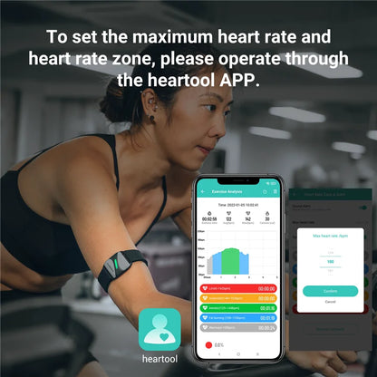 COOSPO HW807 HRV Heart Rate Monitor Armband Optical Outdoor Fitness Sensor Bluetooth 5.0 ANT+ IP67 Running Cycling for Wahoo