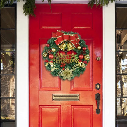 30cm Guirlanda de Natal Guirlanda de Porta de Natal Enfeites Pendurados Decoração Pingente