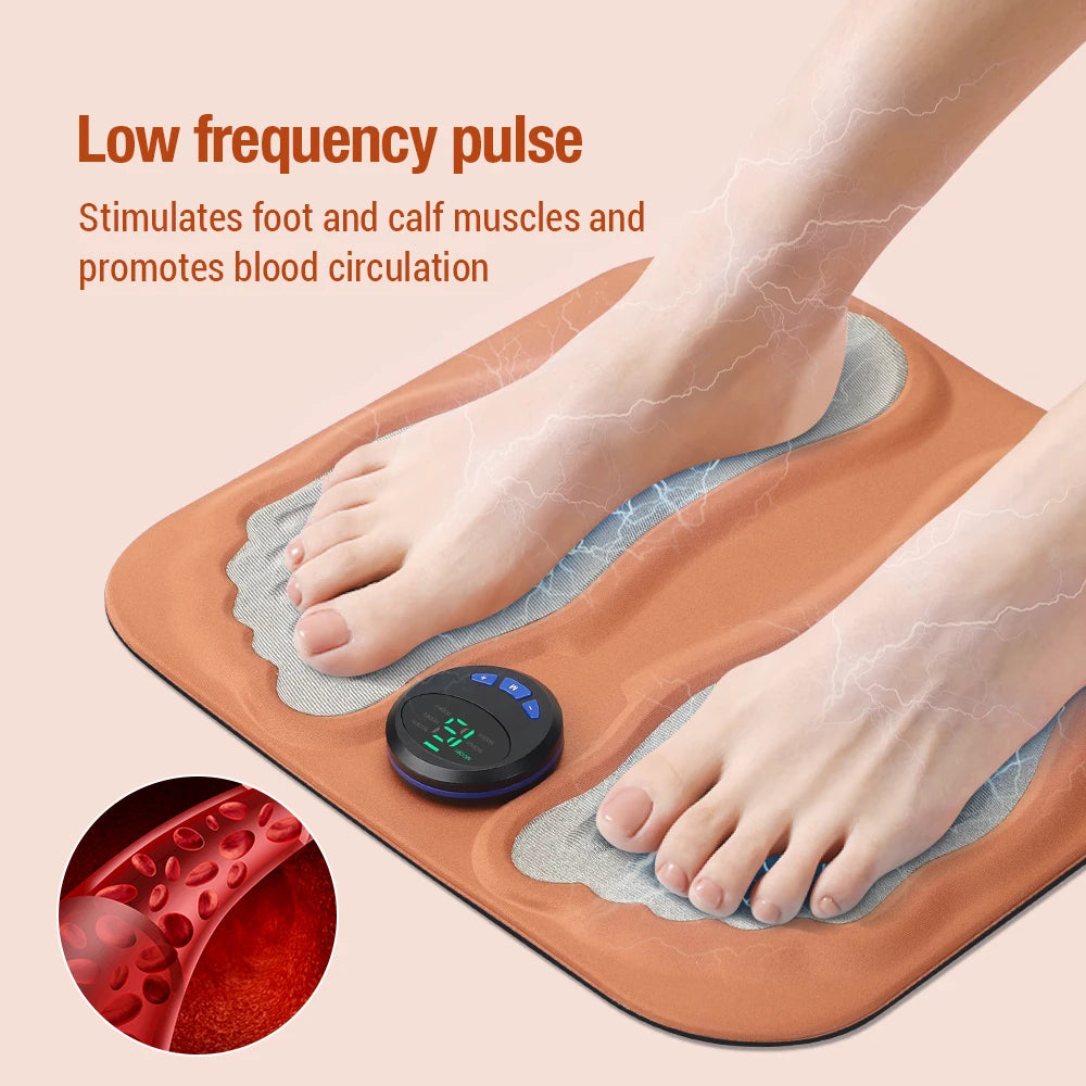 3D Smart Foot Massage Pad Feet Massager Improve Blood Circulation Relax Muscles Slim Legs Rechargeable Foot Pad