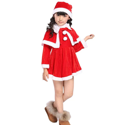 Kid Christmas Santa Claus Set Christmas Costume Suit Boy Girl Clothing Set