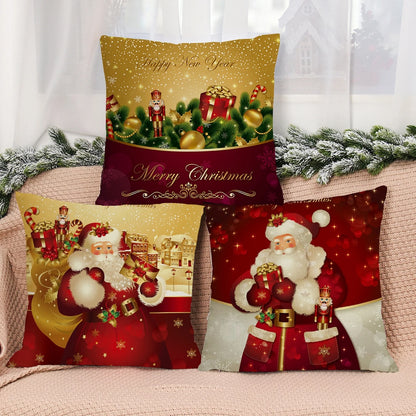 Christmas Cushion Cover Merry Christmas Decorations for Home 2024