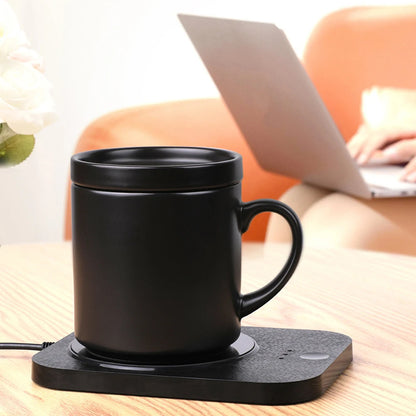 Mini Portable USB Cup Warmer 3 Gear Coffee Mug Heating Coaster Smart Thermostatic Hot Plate Milk Tea Water Heating Pad Heater