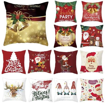 Christmas Cushion Cover Merry Christmas Decorations for Home 2024