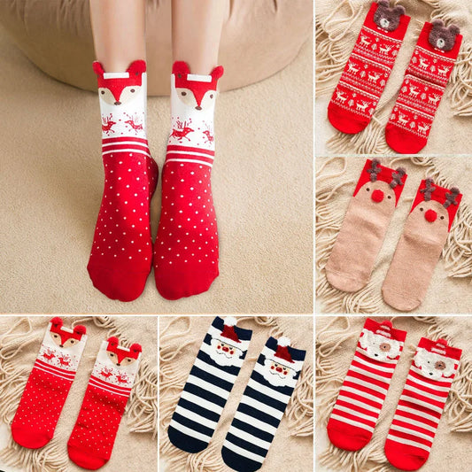 Cartoon Christmas Socks Ornaments Decorations