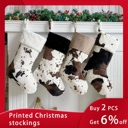 Christmas Stocking "Cow" Large