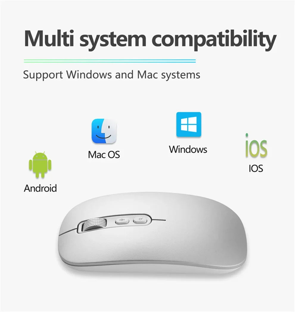 AI Smart Wireless Mouse Voice Control 40+ Languages Input Auto Translate Adjustable DPI Bluetooth Rechargable for Windows/PC