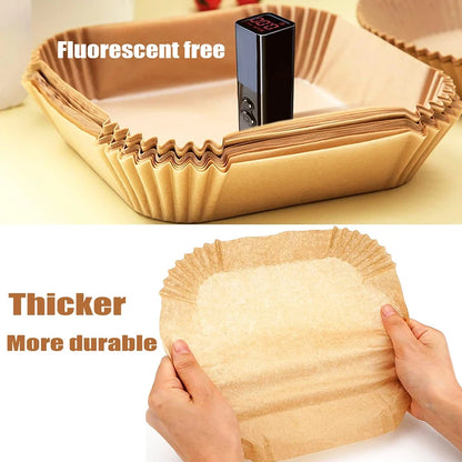 Air Fryer Disposable Baking Paper, Round XXL 20/23cm, 6-9 Inch Large Parchment Paper Liner for Air Fryer Basket